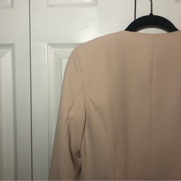 H&M Waterfall Classic Blazer Pale Pink 12 - Picture 9 of 9